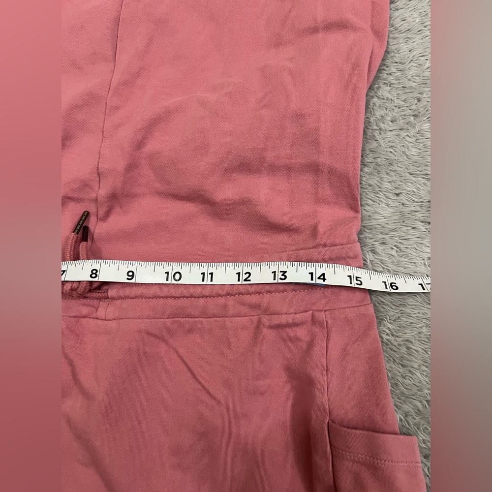 Patagonia Organic Cotton Roaming Dress Pink Mini Open Back Short Sleeve Medium - Picture 4 of 5